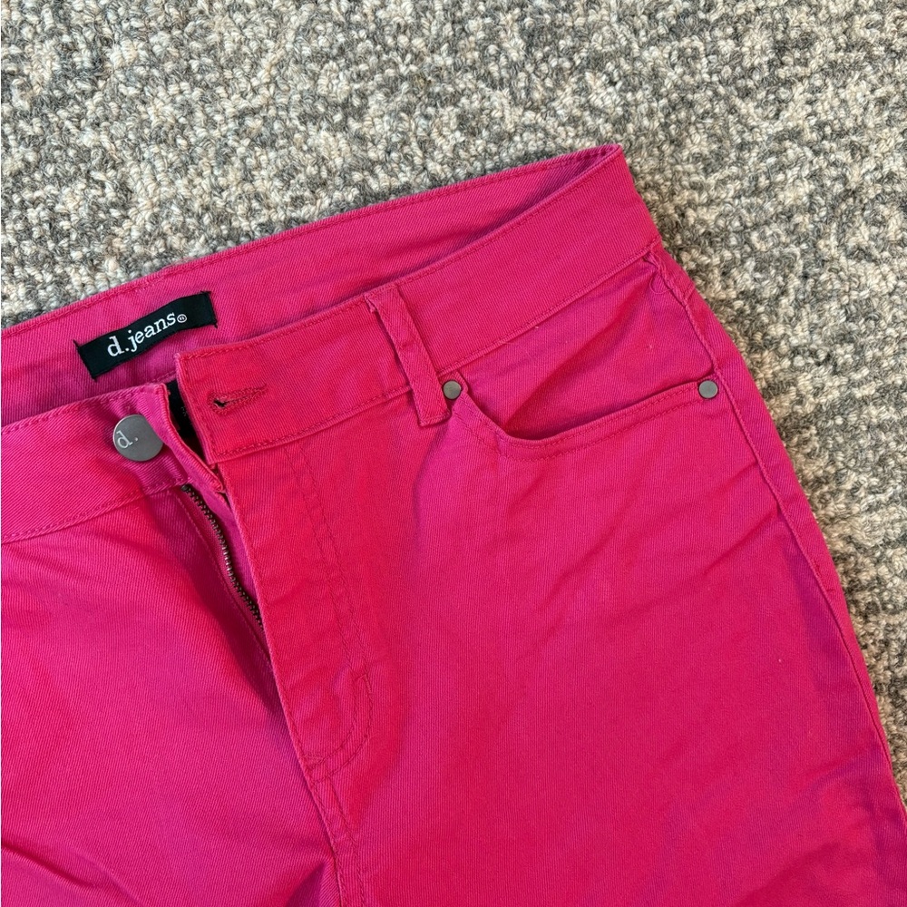 d. jeans Women's Vibrant Pink Skinny Jeans - Picture 3 of 4